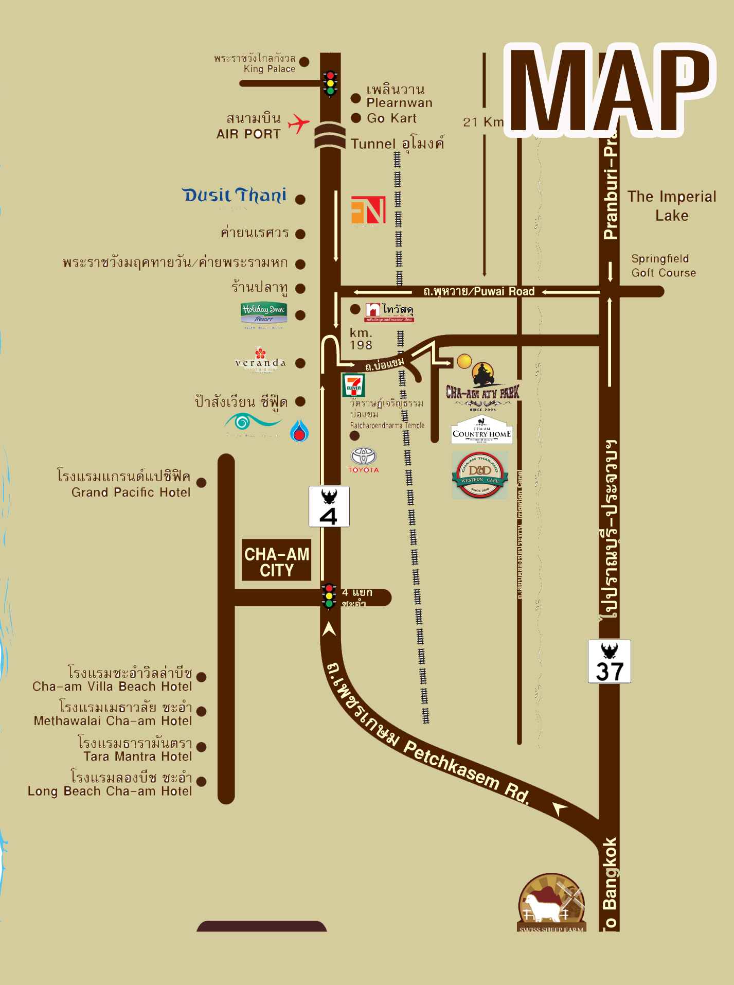 Cha-am ATV Map